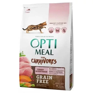 Optimeal Carnivores pulyka és zöldség gabonamentes száraztáp 300 g