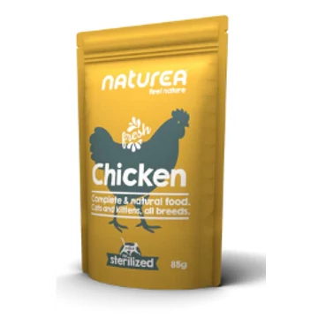 Prémium párolt nedves eledel Barfhoz -  csirke 85 g - Naturea