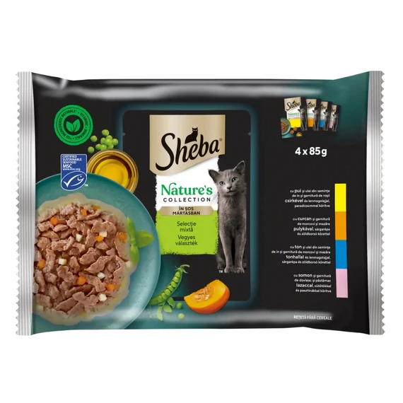 SHEBA alutasak 4 -pack Natures mix 4x85gr Multipack